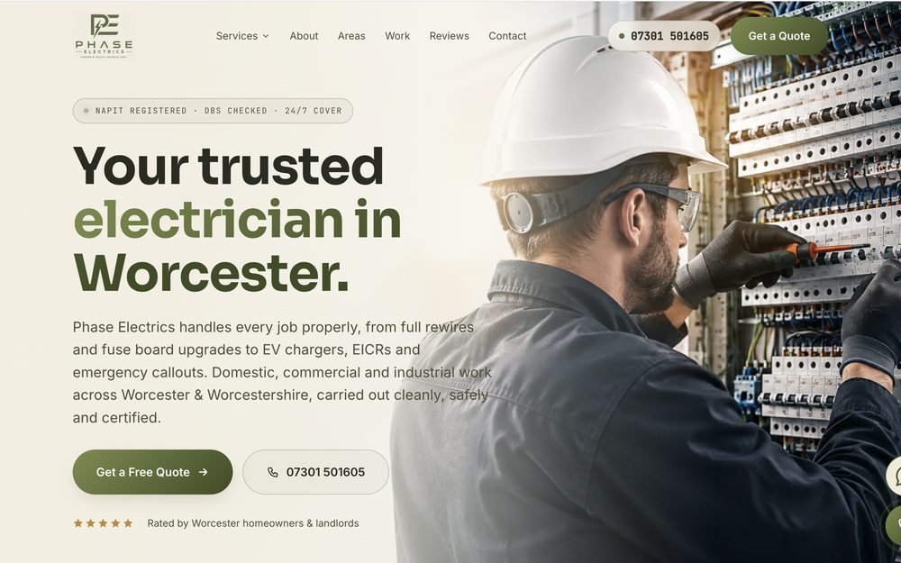 Phase Electrics website
